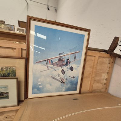 Lot 1477 - Two large aircraft prints.