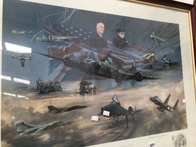 Lot 1477 - Two large aircraft prints.