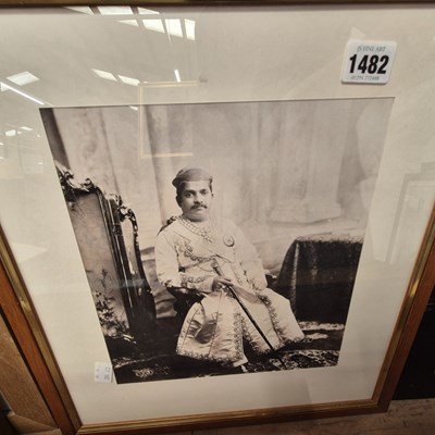 Lot 1482 - Two antique indian photographs