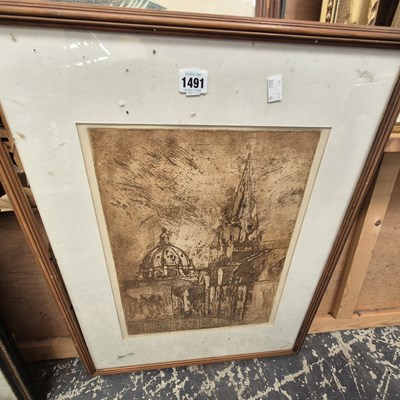 Lot 1491 - A limited edition print- Oxford Spires.