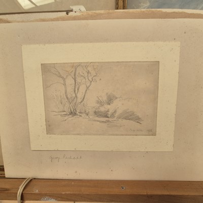 Lot 1494 - A small pencil drawing by George Richmond and...