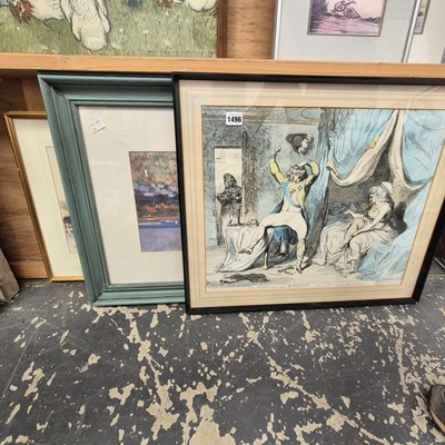 Lot 1496 - Various decorative prints and pictures.