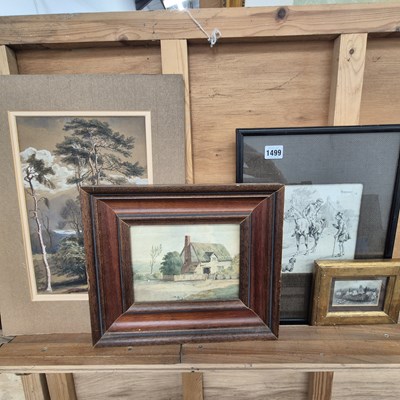 Lot 1499 - A Pen and ink study by M Hodgson 1906, a...