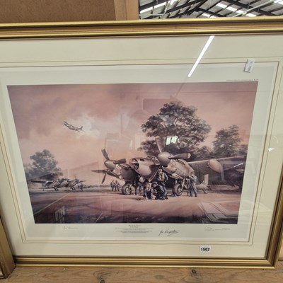 Lot 1502 - Three signed aircraft prints