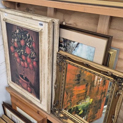 Lot 1505 - Various paintings and prints