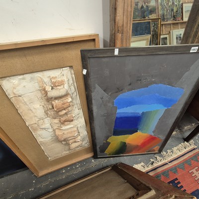 Lot 1553 - A plaster relief sculpture by Mark Churchill...