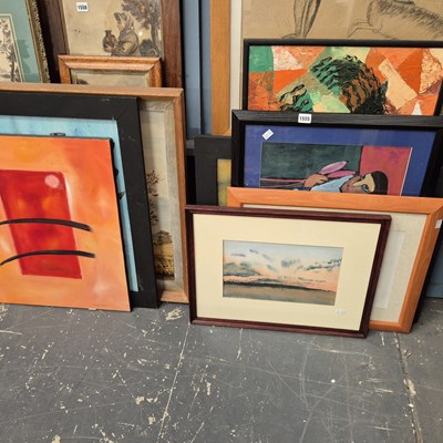 Lot 1555 - A large collection of eastern artworks,...