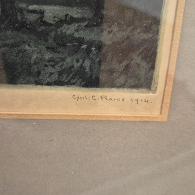 Lot 1573 - A small etching by Cyril Pearce, an etching by...