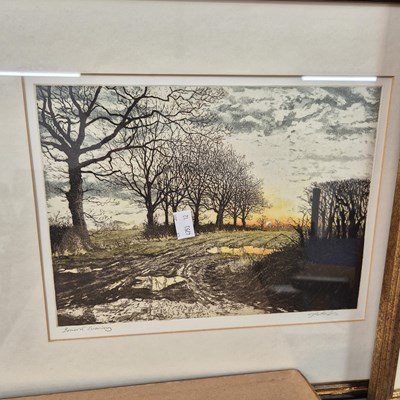 Lot 1573 - A small etching by Cyril Pearce, an etching by...