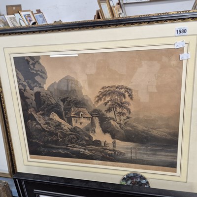 Lot 1580 - A pair of 19th-century mezzotint engravings....