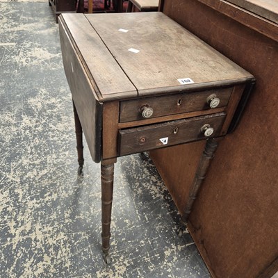 Lot 102 - A 19th century work table.