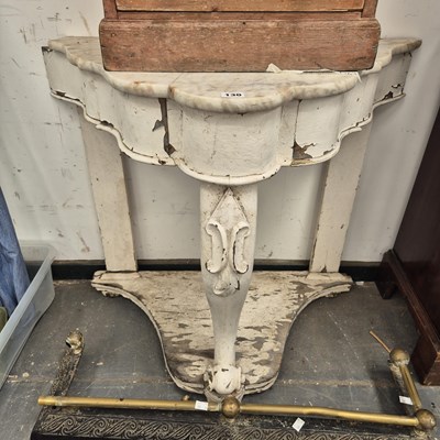 Lot 130 - A marble topped washstand.