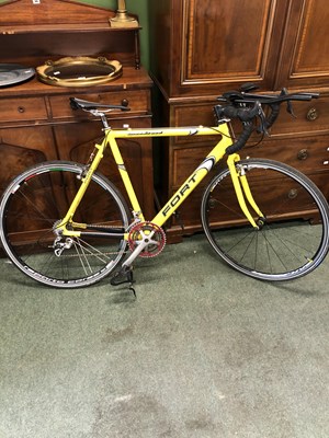 Lot 1360 - A yellow fort racing road bike
