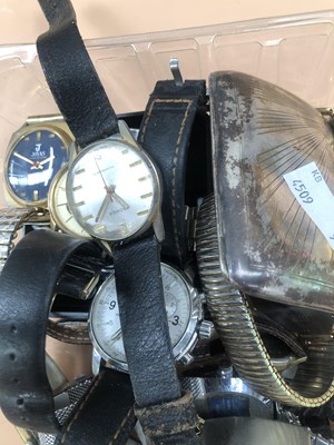 Lot 551 - Watches- A digital Basis 17 jewels Swiss watch,...