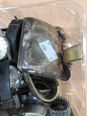 Lot 551 - Watches- A digital Basis 17 jewels Swiss watch,...