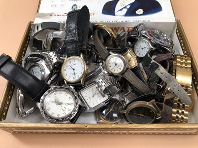 Lot 552 - Watches- A 9ct gold head only, a Timex, Seiko,...