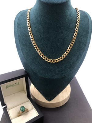 Lot 564 - 9ct hallmarked gold to include a curb chain,...