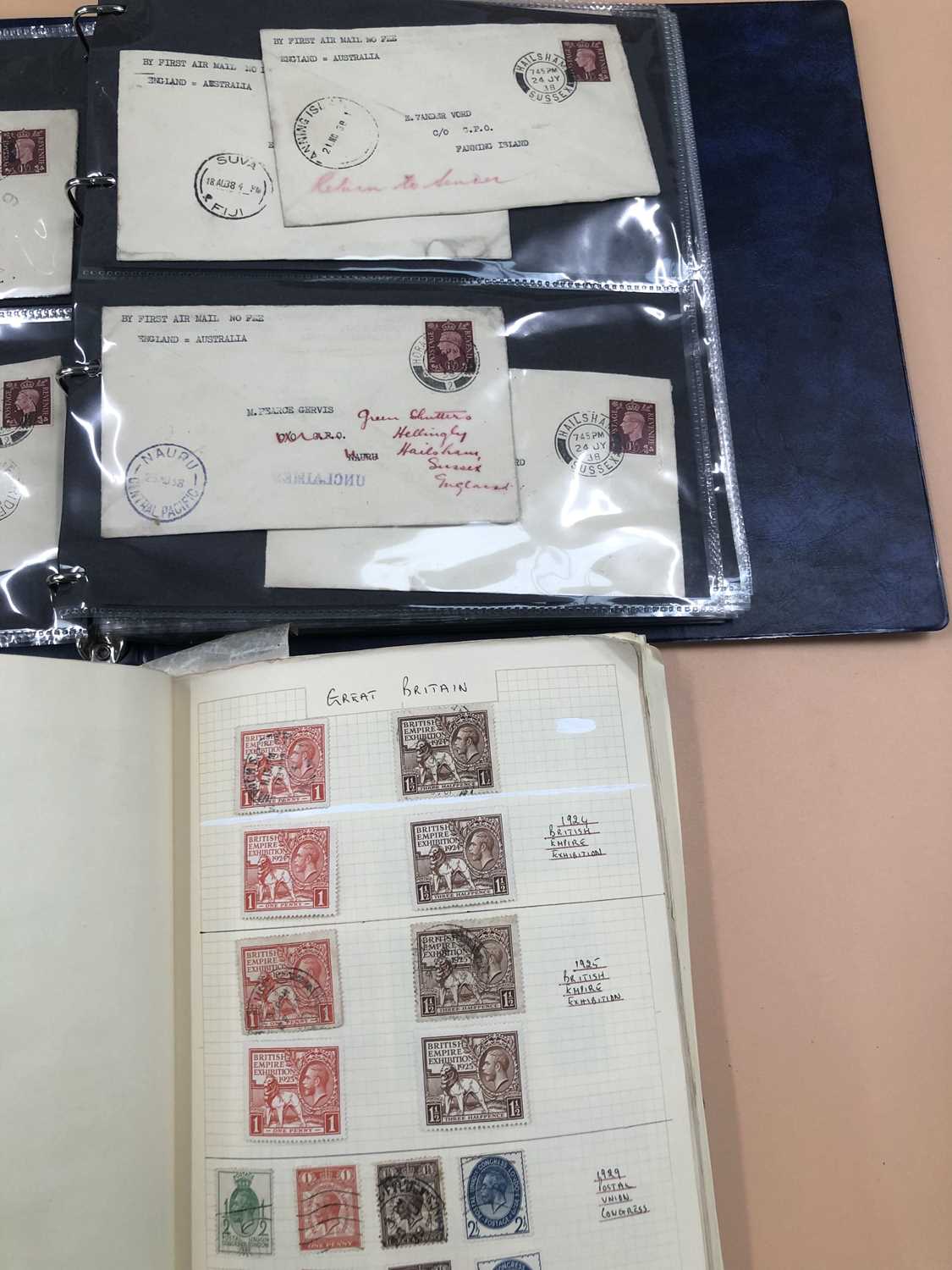 Lot 489 - Stamps-1840 penny black cover, td blue, penny...