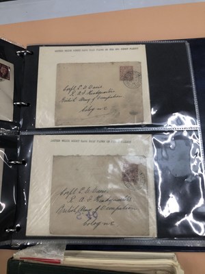 Lot 489 - Stamps-1840 penny black cover, td blue, penny...