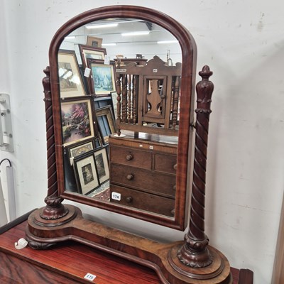 Lot 174 - A Victorian swing mirror.