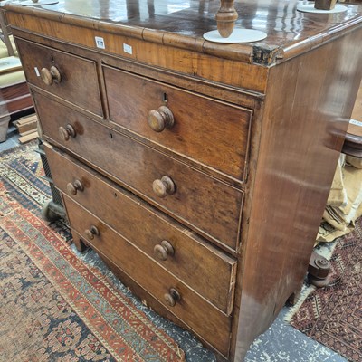 Lot 177 - A 19th century mahogany chest of drawers. H...