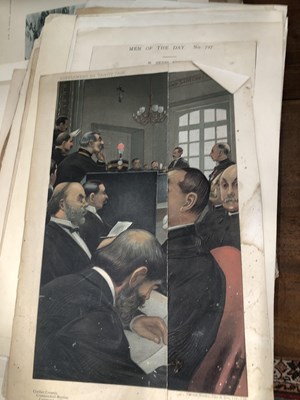 Lot 217 - A folio of antique engravings and other prints.