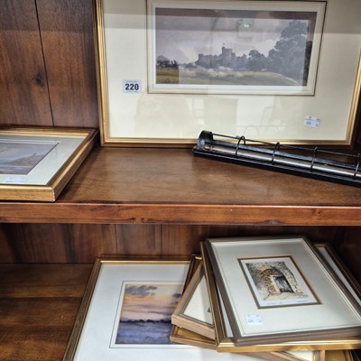 Lot 220 - A small collection of antique watercolours...
