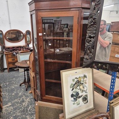 Lot 265 - A Large glazed floor-standing corner cabinet.