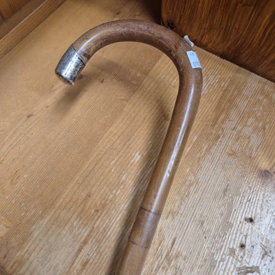 Lot 268 - A silver mounted walking stick.