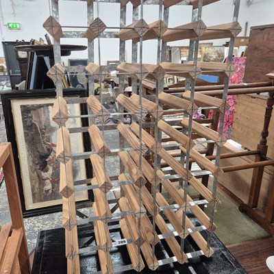 Lot 289 - A wine rack