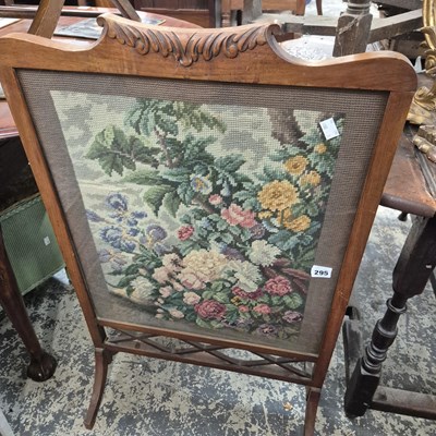 Lot 295 - An edwardian firescreen