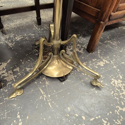 Lot 317 - An art nouveau standard lamp.