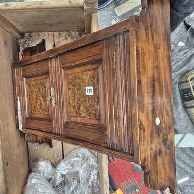 Lot 343 - An edwardian wall cabinet.