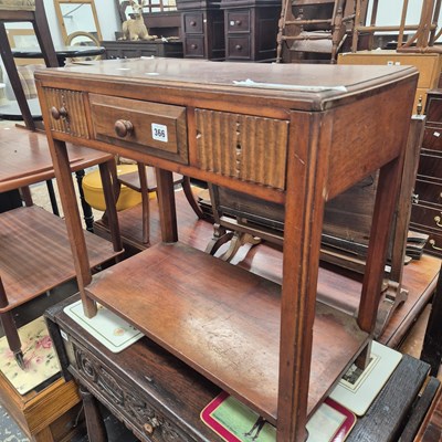 Lot 366 - An art deco walnut low side table. 60 x 30 x...