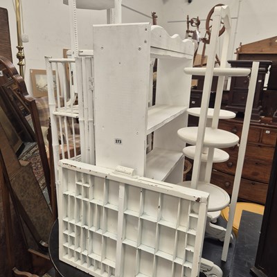 Lot 373 - A selection of white painted occasional...