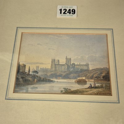 Lot 1249 - Charles Smith Varley, a distant view of York,...