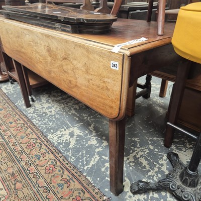 Lot 383 - A large 19th-century Pembroke table on square...