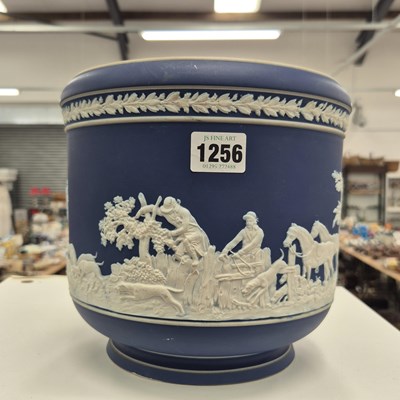 Lot 1256 - An Adams blue jasper planter