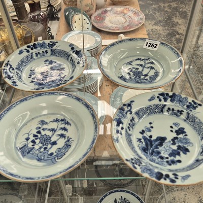 Lot 1262 - Two pairs of 19th century Chinese blue and...