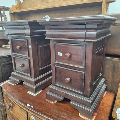 Lot 393 - A pair of pedestal cabinets