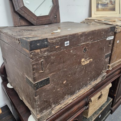 Lot 405 - A pine cabin trunk