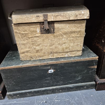 Lot 408 - Two small pine trunks