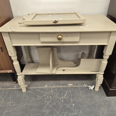 Lot 446 - A painted pine dressing table.