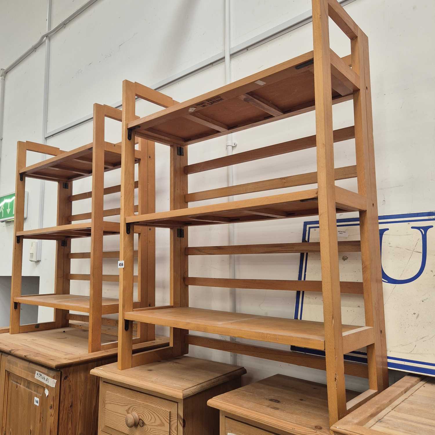 Lot 456 - Two folding bookcases