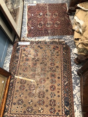 Lot 1642 - Two antique Persian mats (2)