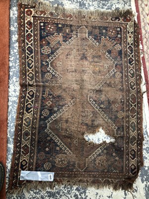 Lot 1645 - A Persian tribal mat