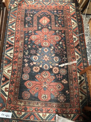 Lot 1655 - An antique caucasian prayer rug, 158 x 103cms