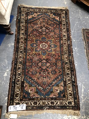 Lot 1658 - An antique Persian Hamadan rug