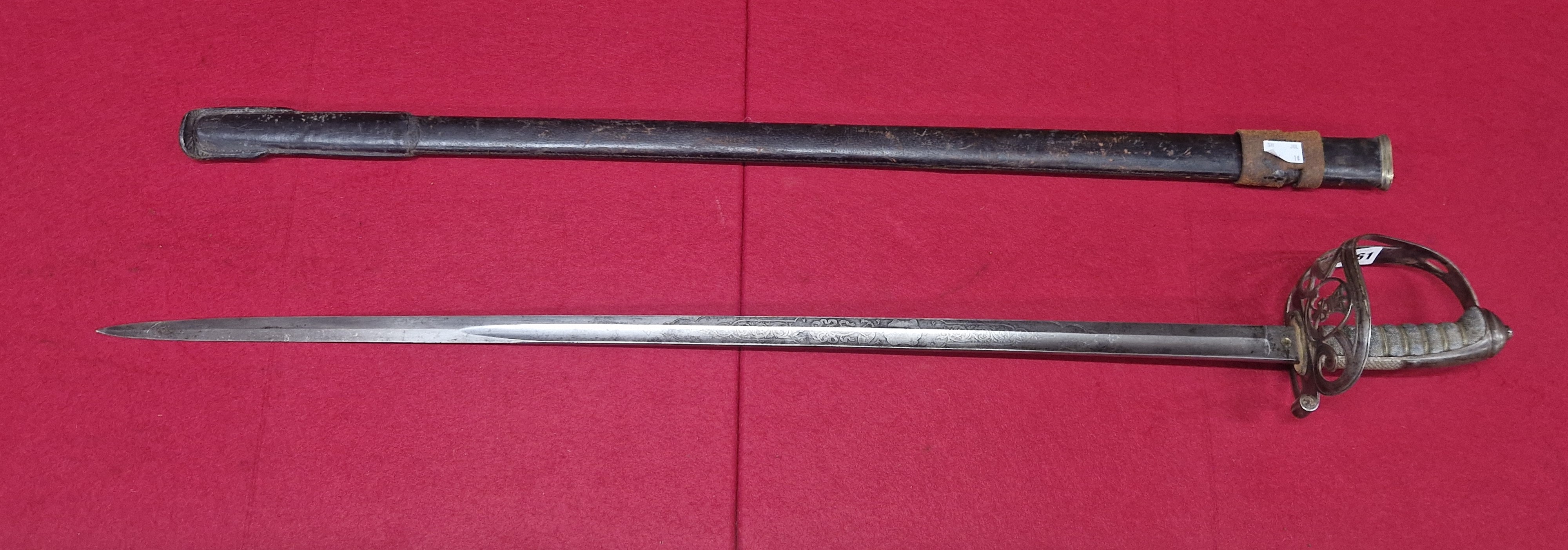 Lot 1461 - A Victorian Rifles regimental officer's