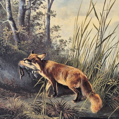 Lot 1481 - Y Keller, early 20th century, foxes and bird...
